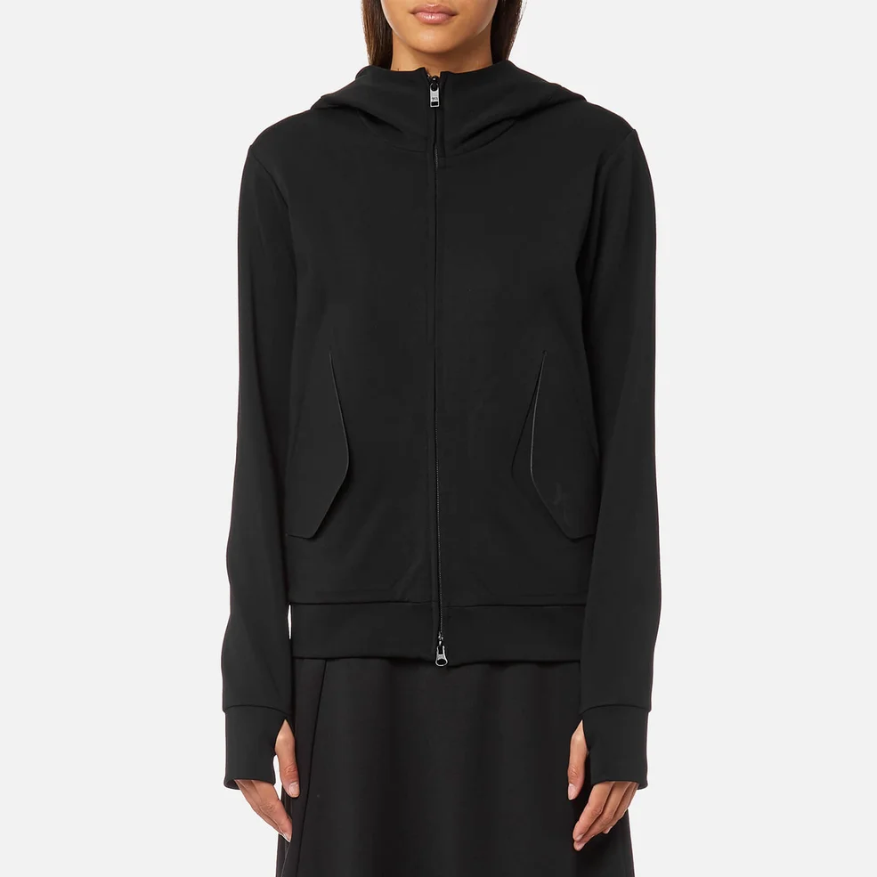 Y-3 Women's Lux Hooded Jacket - Black Image 1