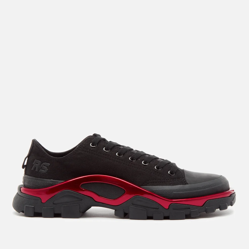 adidas by Raf Simons Men's New Runner Sneakers - Core Black/Core Black/Scarlet Image 1