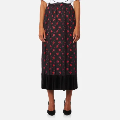 McQ Alexander McQueen Women's Pleated Skirt - Amp floral
