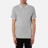 Michael Kors Men's Greenwich Logo Jacquard Short Sleeve Polo Shirt - Heather Grey - Image 1