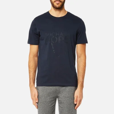 Michael Kors Men's New York Map Logo Graphic Short Sleeve T-Shirt - Midnight
