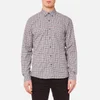 Michael Kors Men's Slim Fit Flannel Open Check BD Long Sleeve Shirt - Chianti - Image 1