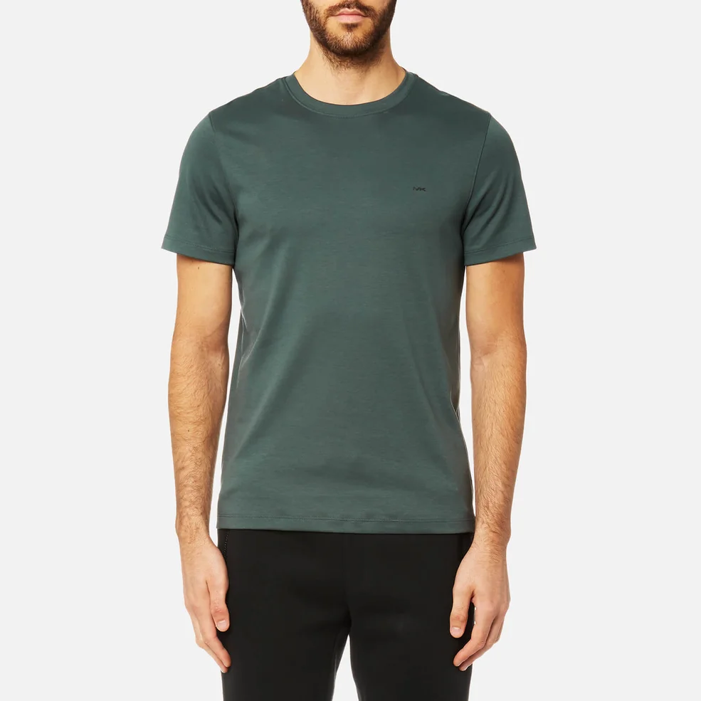 Michael Kors Men's Liquid Jersey Short Sleeve Crew Neck T-Shirt - Cedar Green Image 1