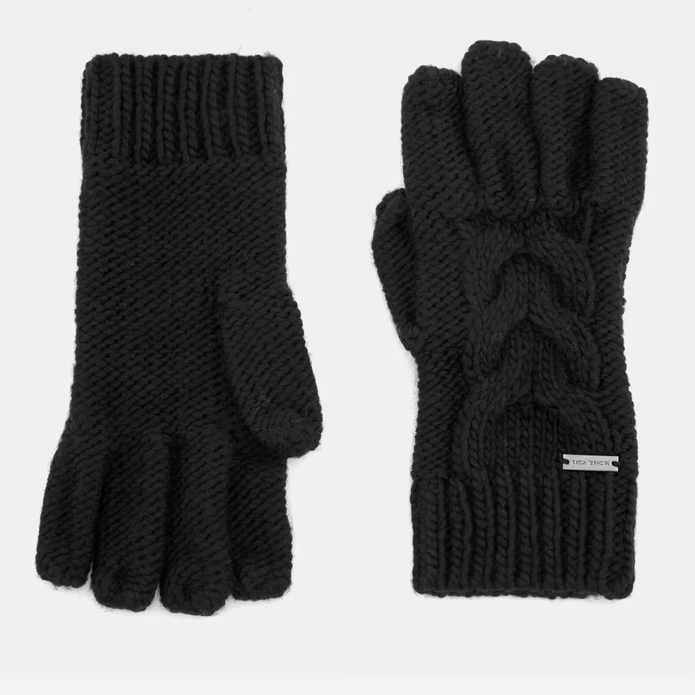 Michael Kors Men's Links Cable Gloves - Black Image 1