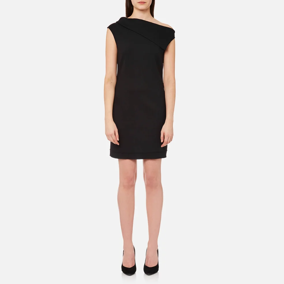 Helmut Lang Women's Asymmetric Mini Dress - Black Image 1