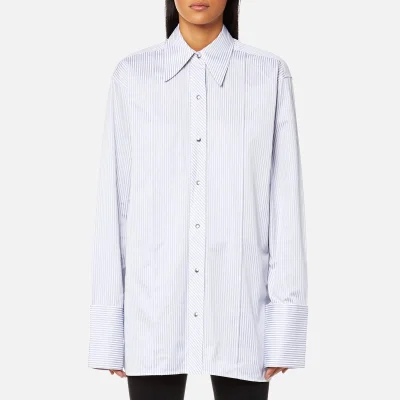 Helmut Lang Women's Stripe Long Shirt - Grey Multi