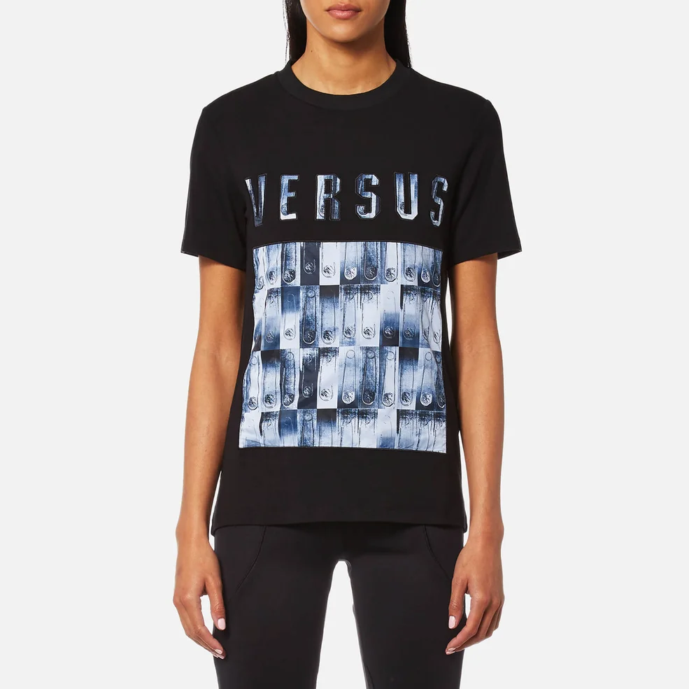 Versus Versace Women's Versus Logo T-Shirt - Black Image 1
