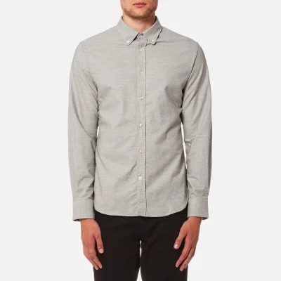 Officine Générale Men's Antime Japanese Brushed Oxford Shirt - Grey