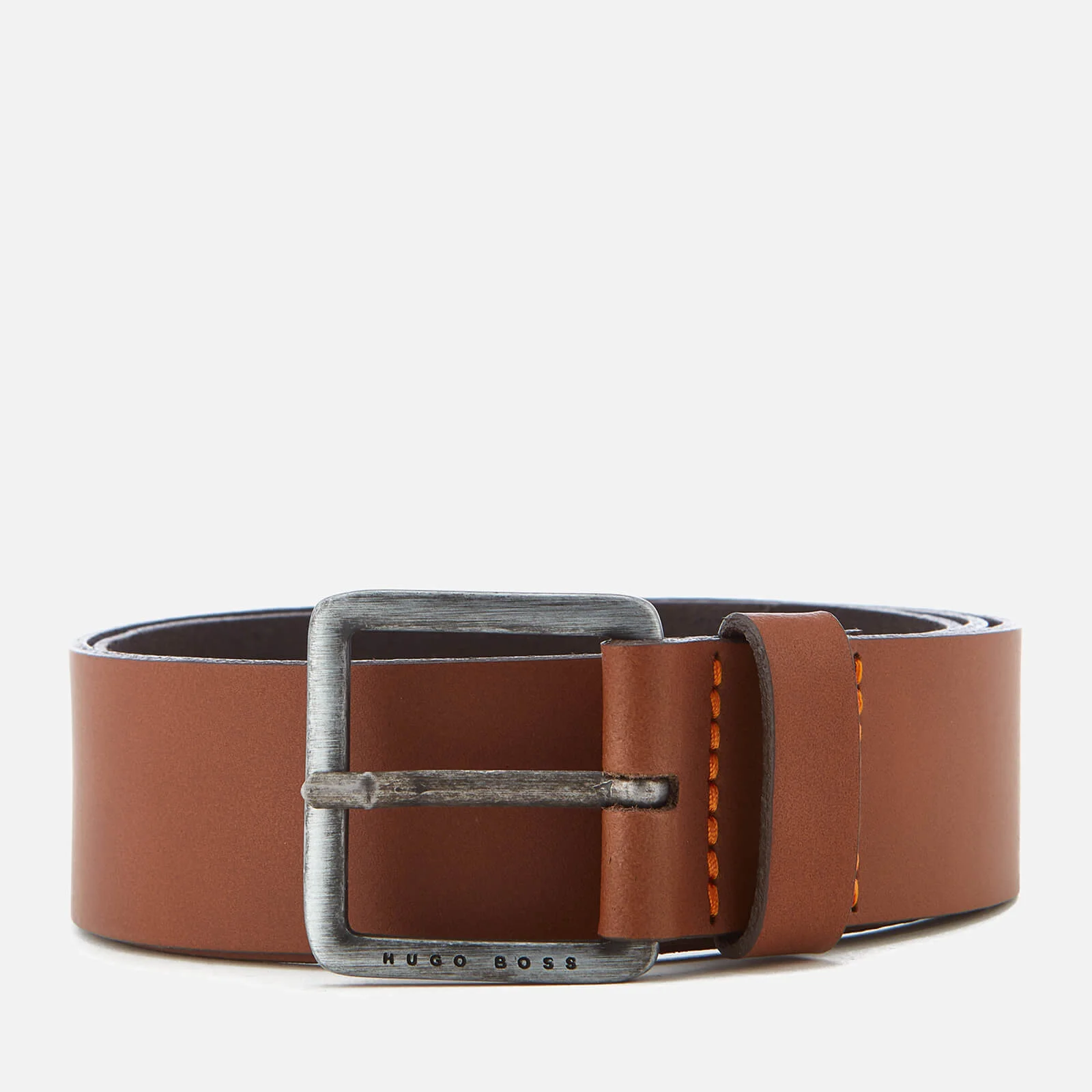 BOSS Orange Men's Jeeko Leather Belt - Medium Brown Image 1
