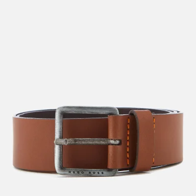 BOSS Orange Men's Jeeko Leather Belt - Medium Brown