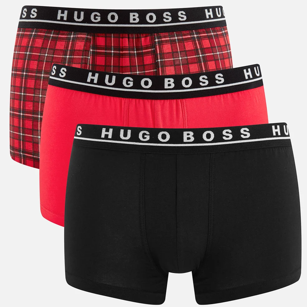 BOSS Hugo Boss Men's 3 Pack Trunk Boxer Shorts - Multi Image 1