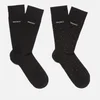 BOSS Hugo Boss Men's 2 Pack Socks Set - Black/Silver - Image 1