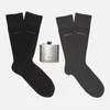 BOSS Hugo Boss Men's Flask and Socks Gift Set - Black - Image 1
