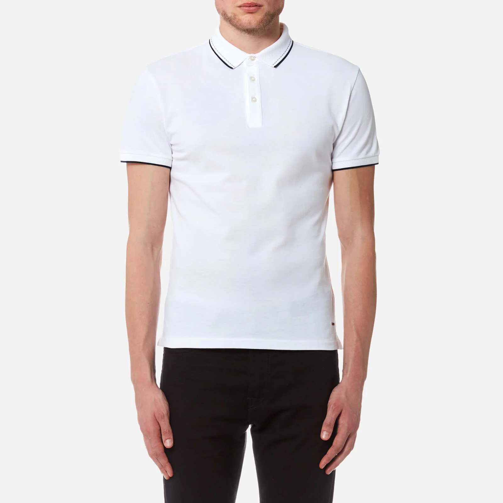 BOSS Orange Men's Payout Polo Shirt - White Image 1