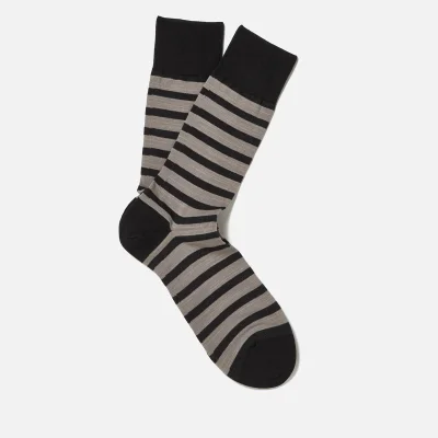 FALKE Men's Even Stripe Basic Socks - Black