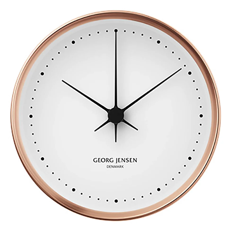 Georg Jensen Henning Koppel Clock - Copper & White - 22cm Image 1