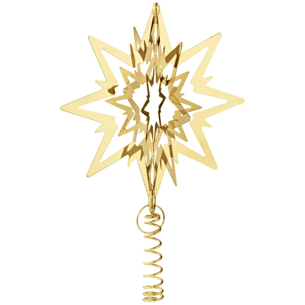 Georg Jensen Christmas Tree Star - Medium - Gold Image 1