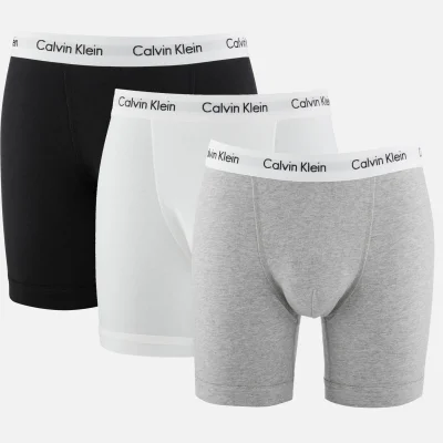 Calvin Klein Men's 3 Pack Boxer Briefs - Black/White/Grey Heather
