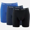 Calvin Klein Men's 3 Pack Boxer Briefs - Blue Shadow/Black/Cobalt Blue - Image 1