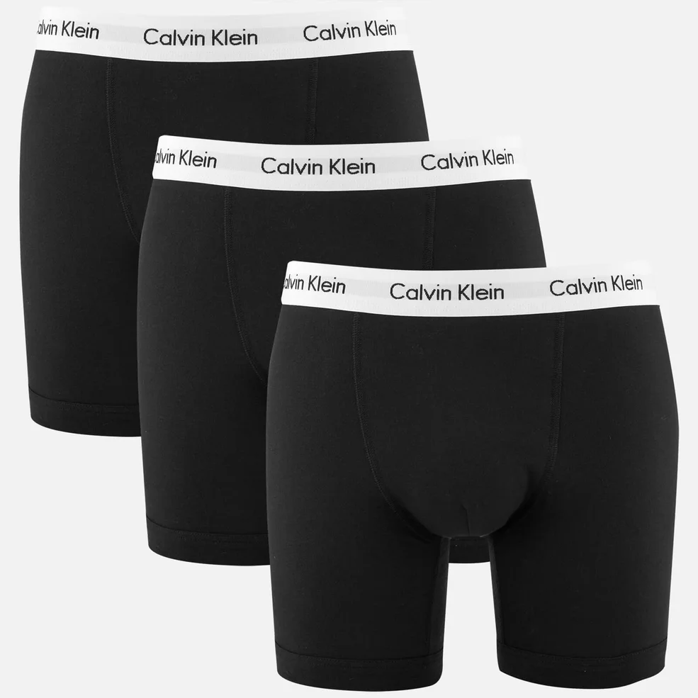Calvin Klein Men's 3 Pack Boxer Briefs - Black Image 1