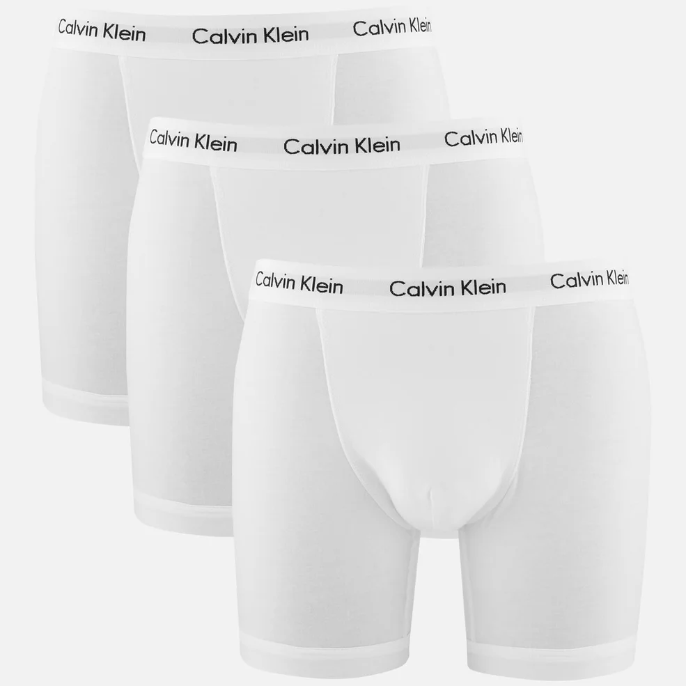 Calvin Klein Men's 3 Pack Boxer Briefs - White Image 1