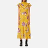 Coach Women's Daisy Print Pieced Raglan Dress - Mustard - Image 1