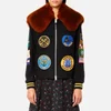 Coach Women's Military Patch Bomber Jacket - Black - Image 1