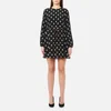Diane von Furstenberg Women's Long Sleeve Mini Dress - Casimir Dot Black - Image 1