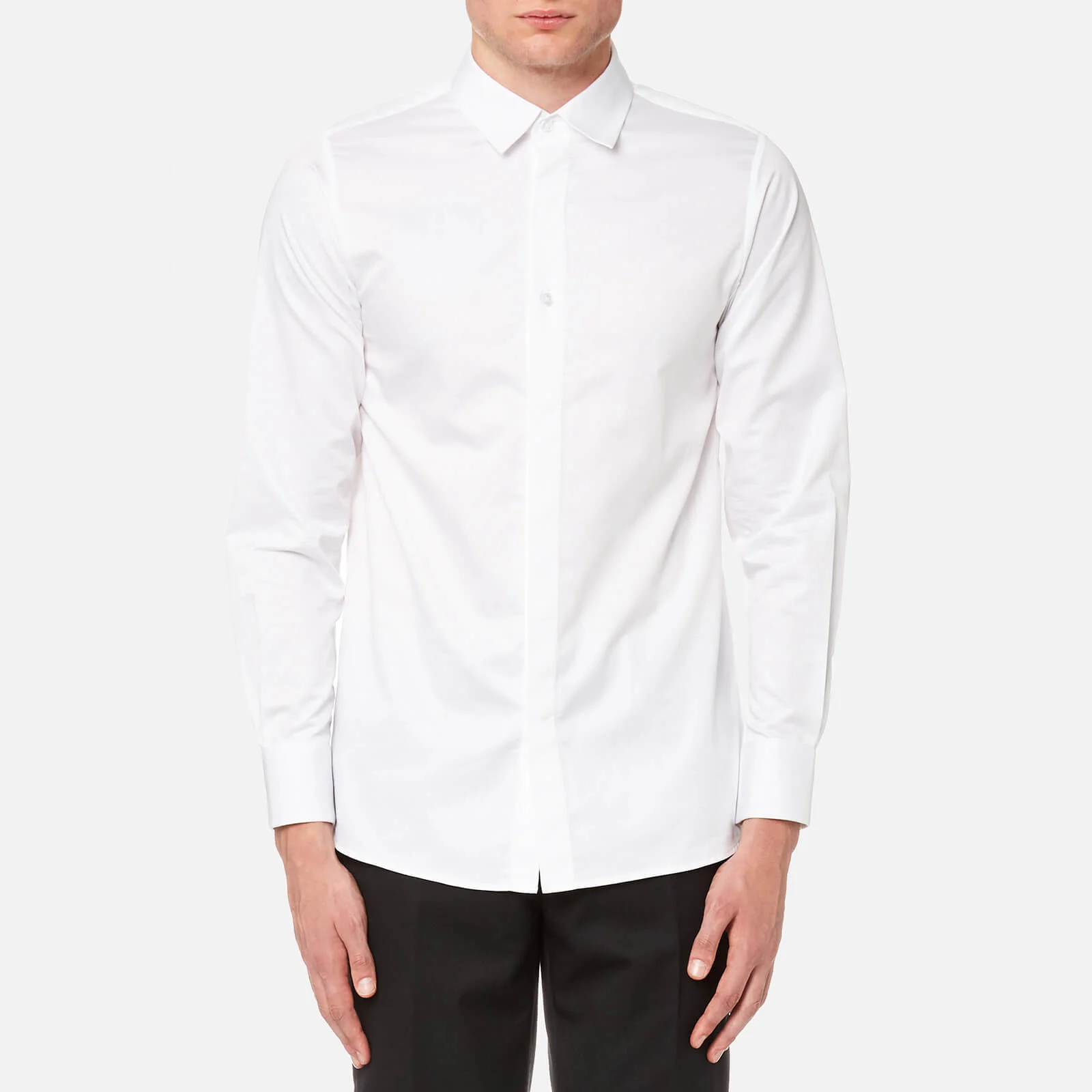 Matthew Miller Men's Newman Long Sleeve Shirt - White Image 1