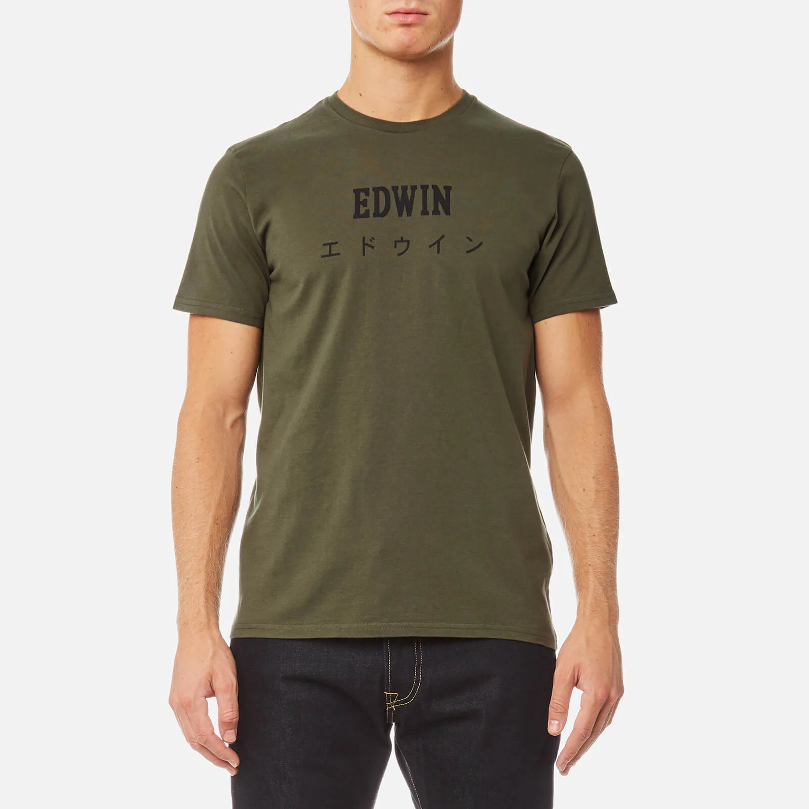 Edwin Men's Edwin Japan T-Shirt - Olive Drab Image 1