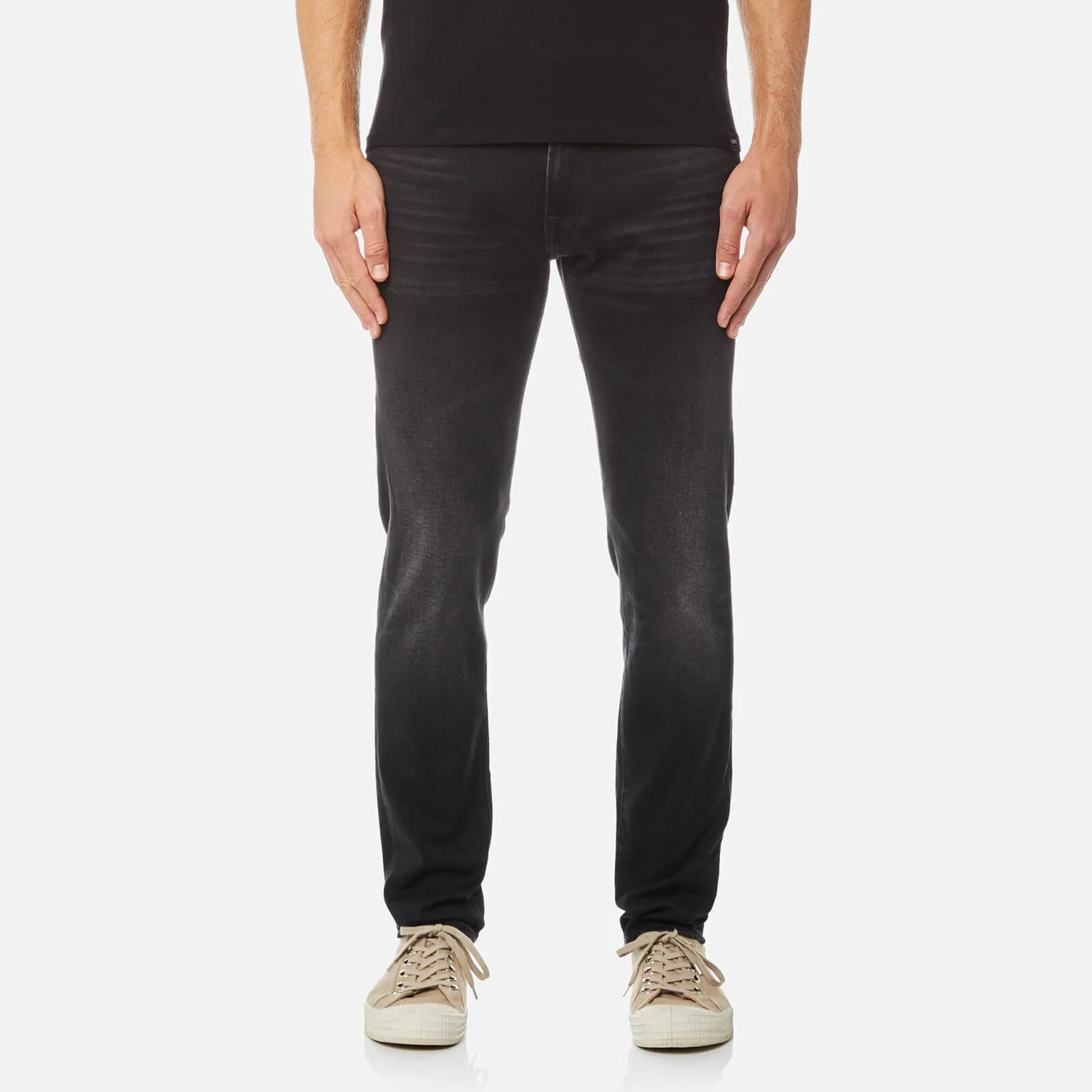 Edwin Men's ED-85 Slim Tapered Drop Crotch Jeans - Goth Black Image 1