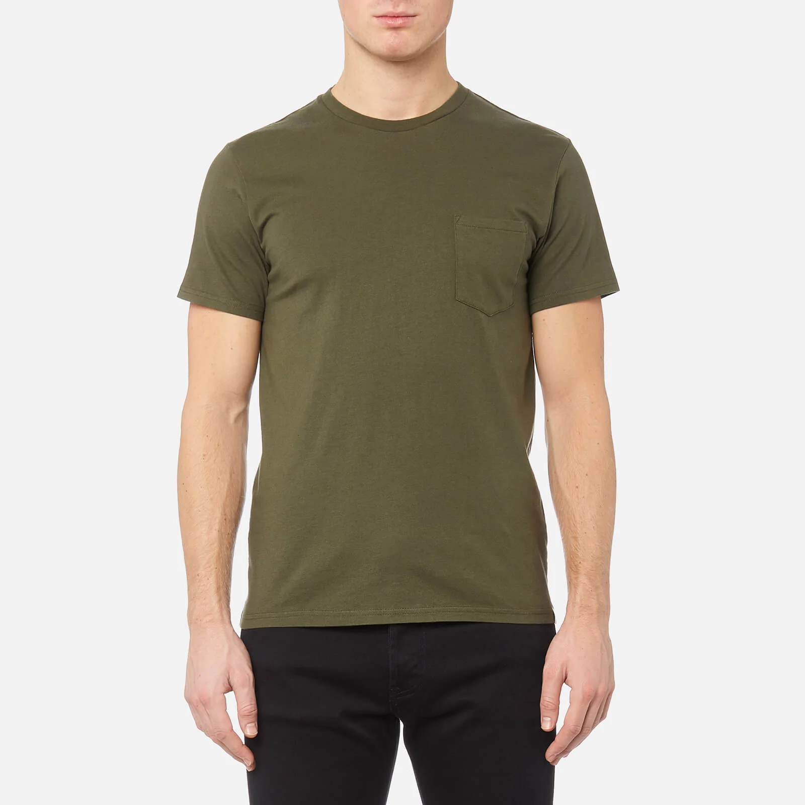 Edwin Men's Pocket T-Shirt - Olive Drab Image 1
