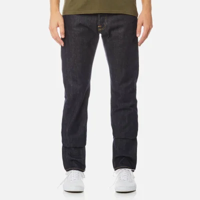 Edwin Men's Ed-55 Regular Tapered Rainbow Selvage Denim Jeans - Unwashed