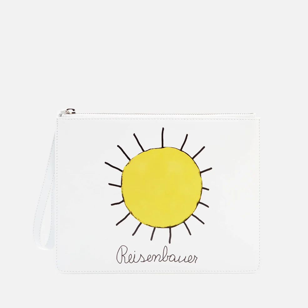 Christopher Kane Women's Gugging Art Clutch Bag - Gugging Sun Yellow Image 1