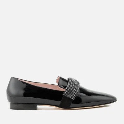 Christopher Kane Women's Crystal Band Loafers - Black