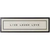 Vintage Playing Cards Live Laugh Love Framed Wall Art - Image 1