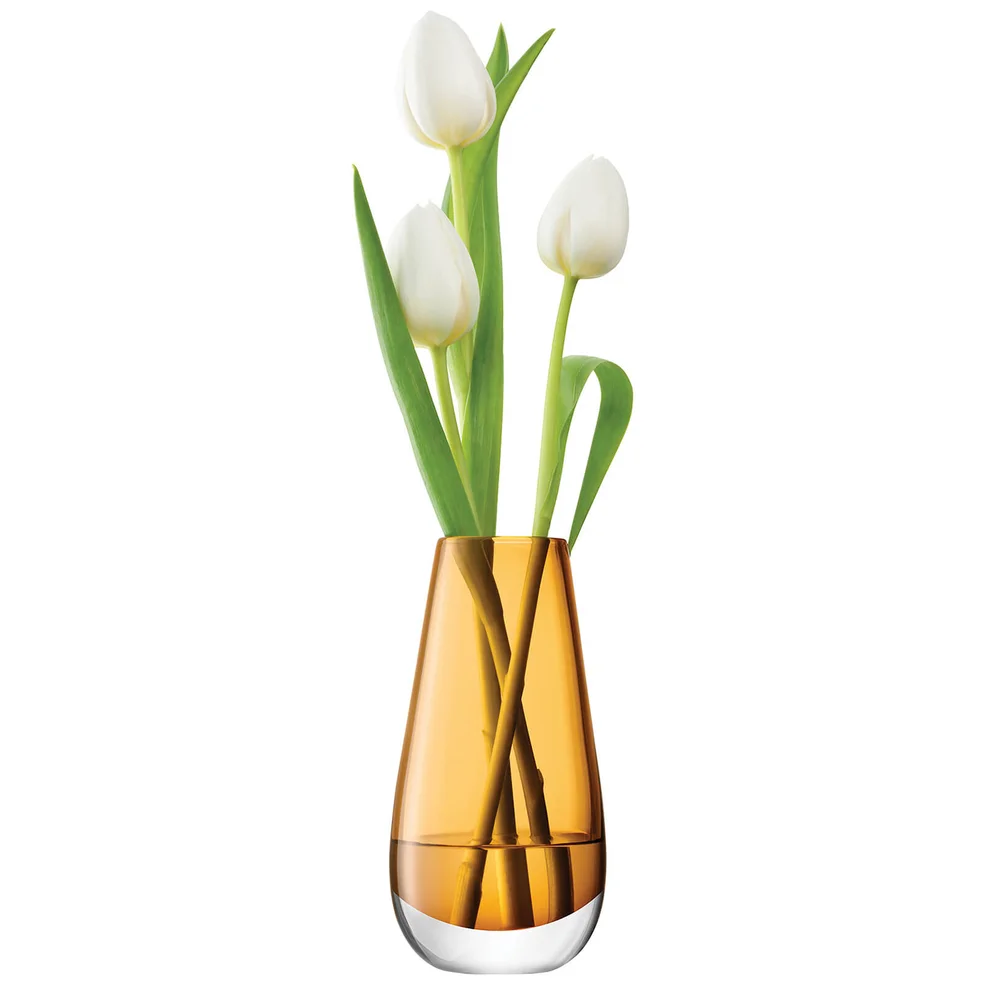 LSA Flower Bud Vase - 14cm - Amber Image 1