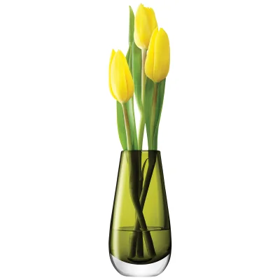 LSA Flower Bud Vase - 14cm - Olive