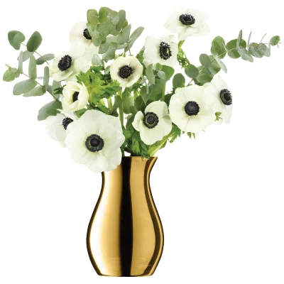 LSA Flower Metallic Posy Vase - 18cm - Gold