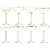 LSA Deco Champagne Saucers - 235ml (Set of 8) - Image 1