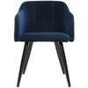 Broste Copenhagen Velvet Pernille Chair - Insignia Blue - Image 1