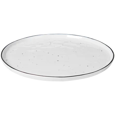 Broste Copenhagen Salt Dinner Plate - White (Set of 4)