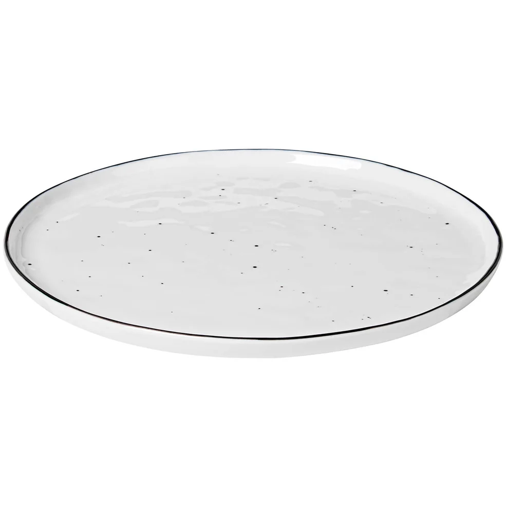 Broste Copenhagen Salt Dinner Plate - White (Set of 4) Image 1
