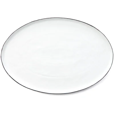 Broste Copenhagen Salt Serving Plate - White