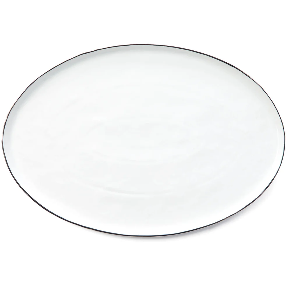 Broste Copenhagen Salt Serving Plate - White Image 1
