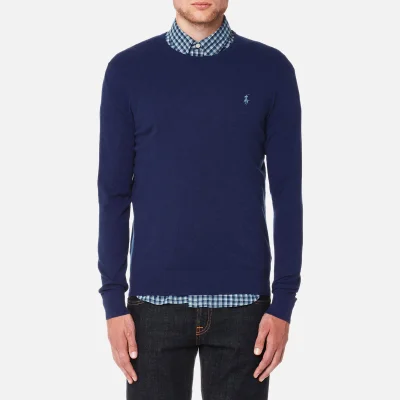 Polo Ralph Lauren Men's Cotton Blend Long Sleeve Sweater - Navy