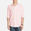 Polo Ralph Lauren Men's Long Sleeve Full Button Sport Shirt - Pink/White - Image 1
