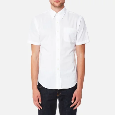 Polo Ralph Lauren Men's Seersucker Short Sleeve Sport Shirt - White