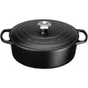 Le Creuset Signature Cast Iron Oval Casserole Dish - 23cm - Satin Black - Image 1