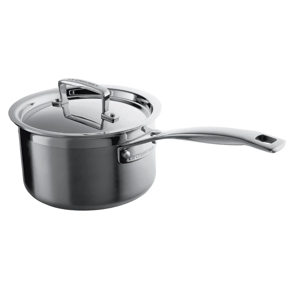 Le Creuset 3-Ply Stainless Steel Saucepan - 14cm Image 1